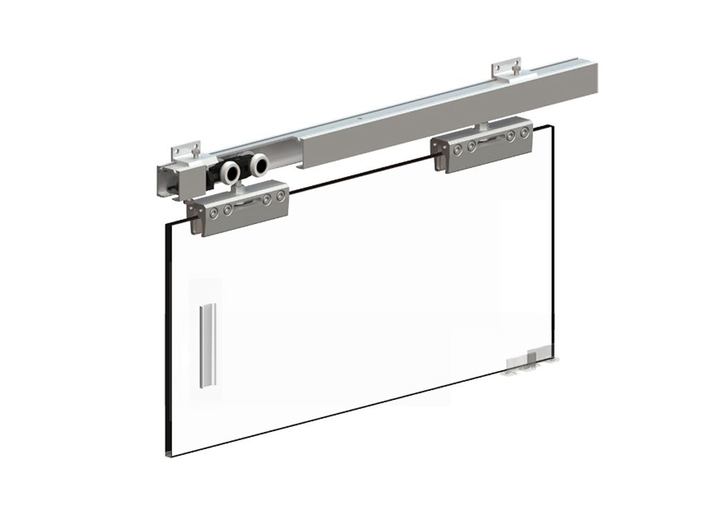 Комплект розсувної системи Valcomp Herkules Glass для скляних дверей до 100 кг