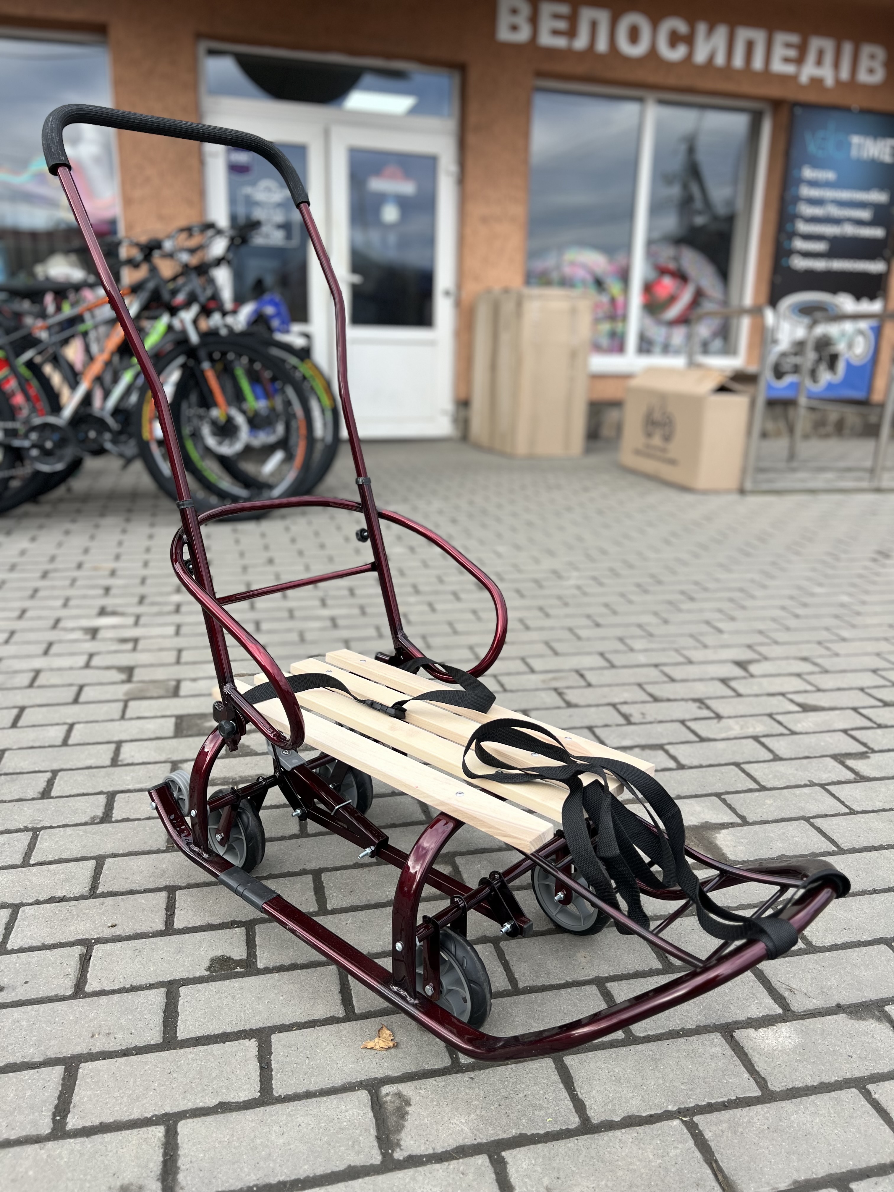 Санки з колесами Патріот