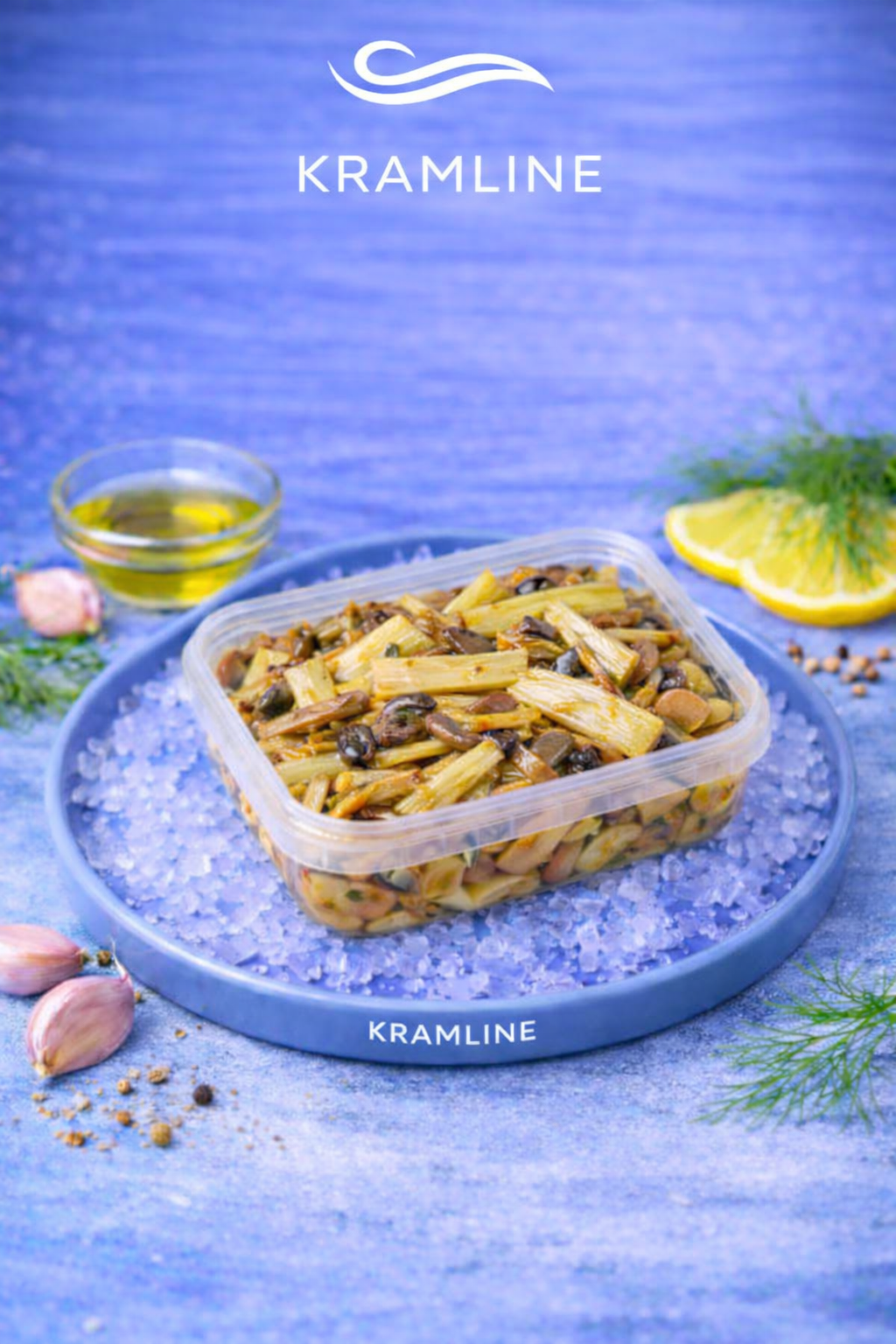 Спаржа маринована з грибами