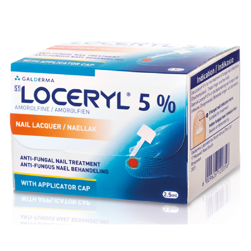Galderma Loceryl 5% Лоцерил 2.5ml, лак от грибка для ногтей