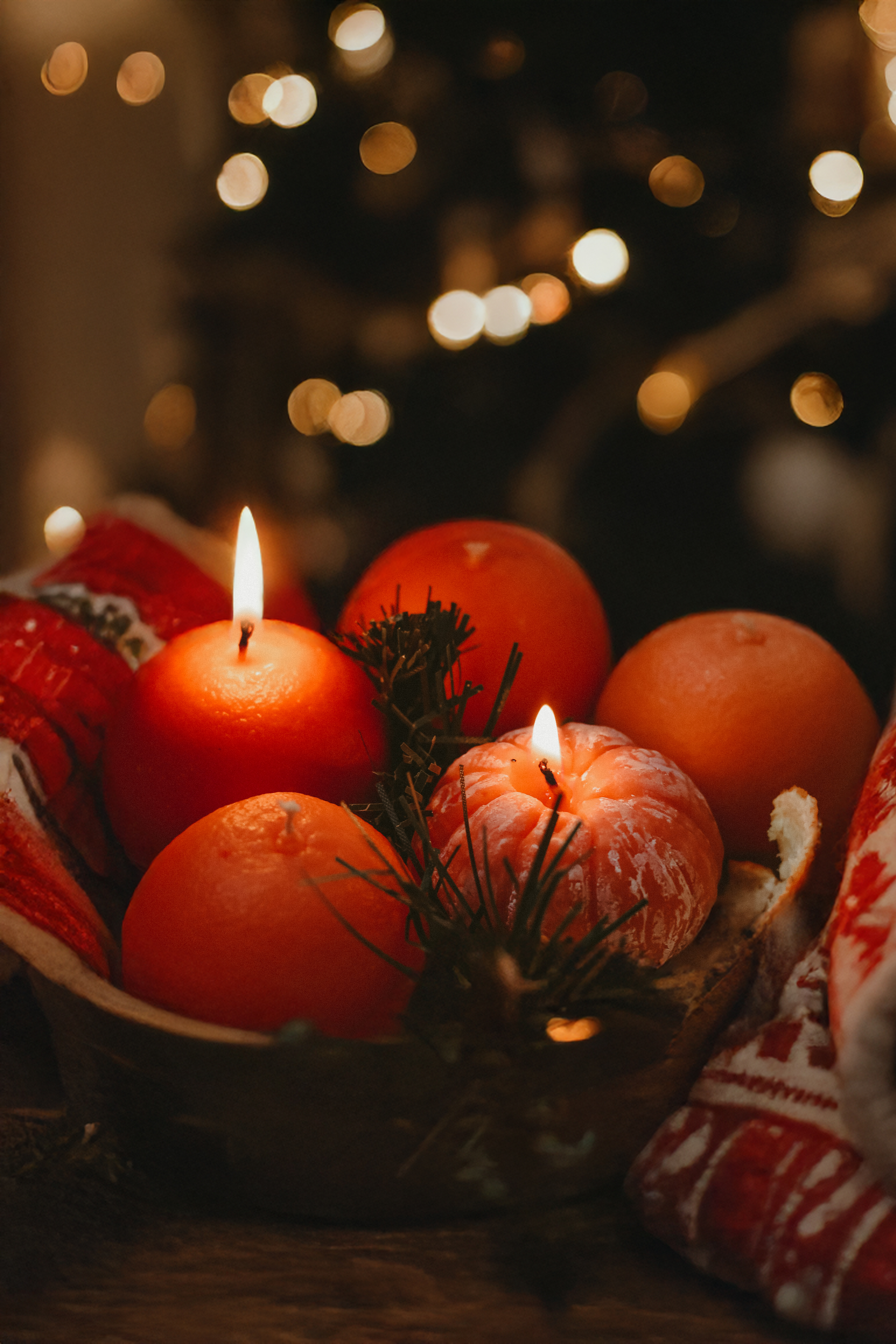 Набір свічок «Мандаринки»