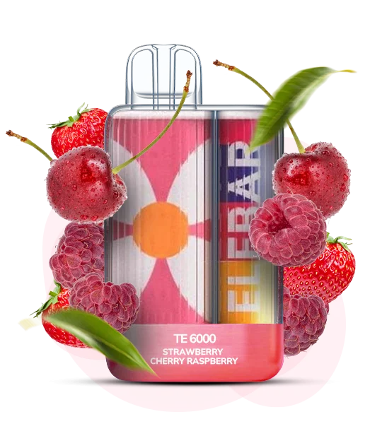 Elf Bar TE6000 Strawberry Сherry Raspberry ( Полуниця Вишня Малина )
