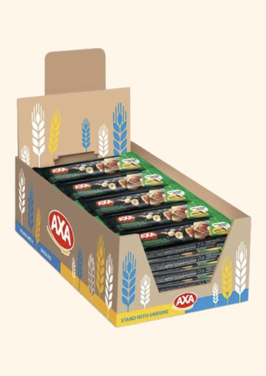 AXA Батончик з мигдалем, шоколадом, злаками та медом 30г