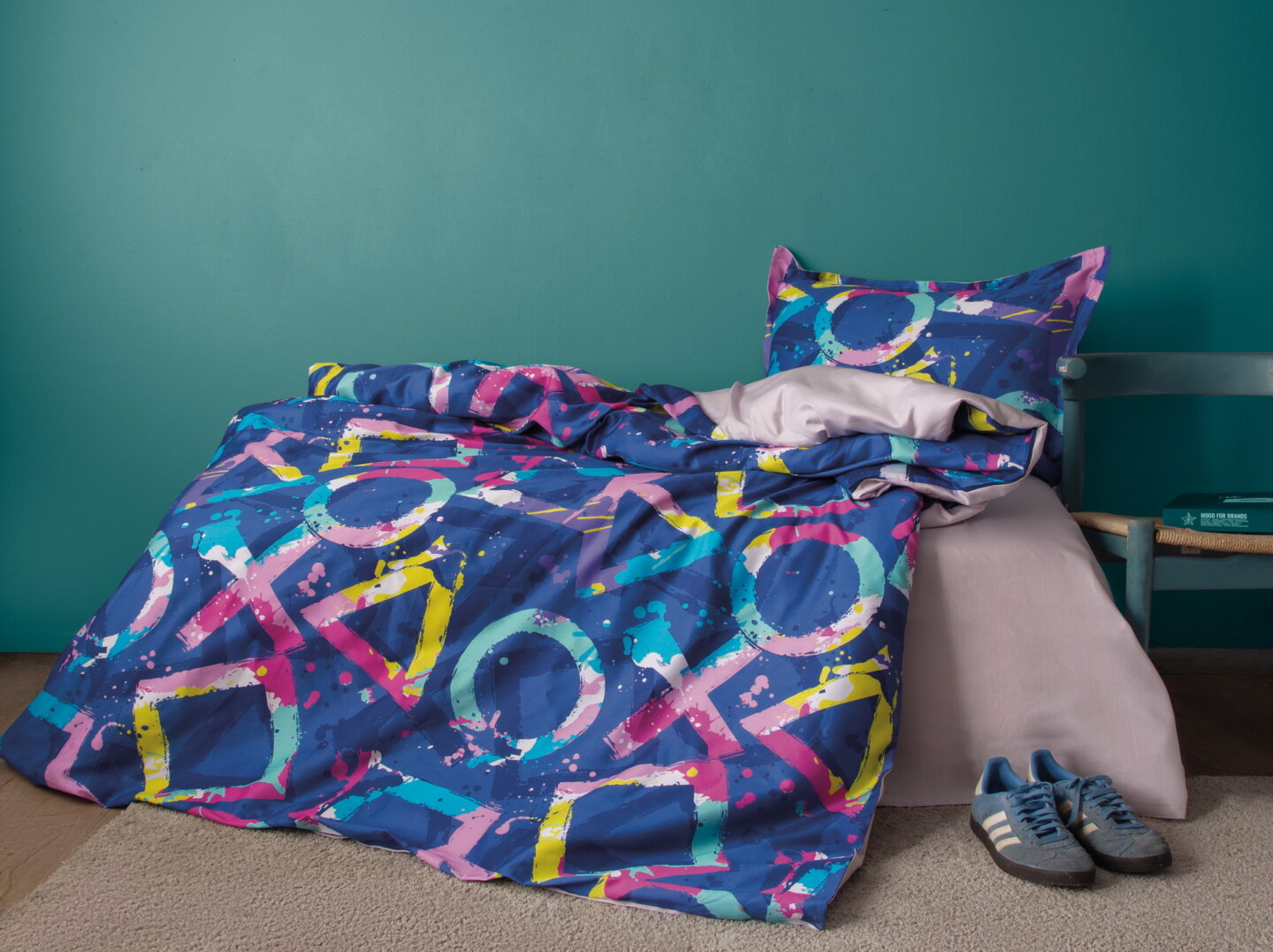 Комплект постільної білизни Issimo Home Digital Satin Play — полуторний