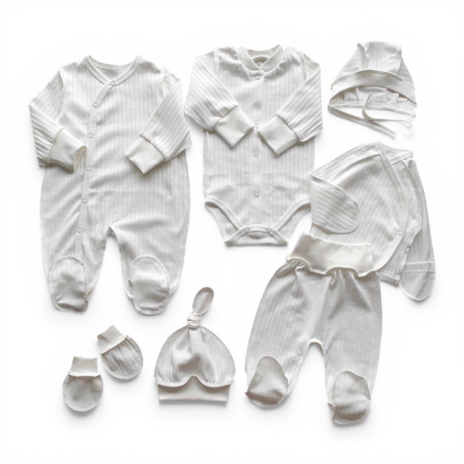 Комплект 7 предметний інтерлок молочний 56