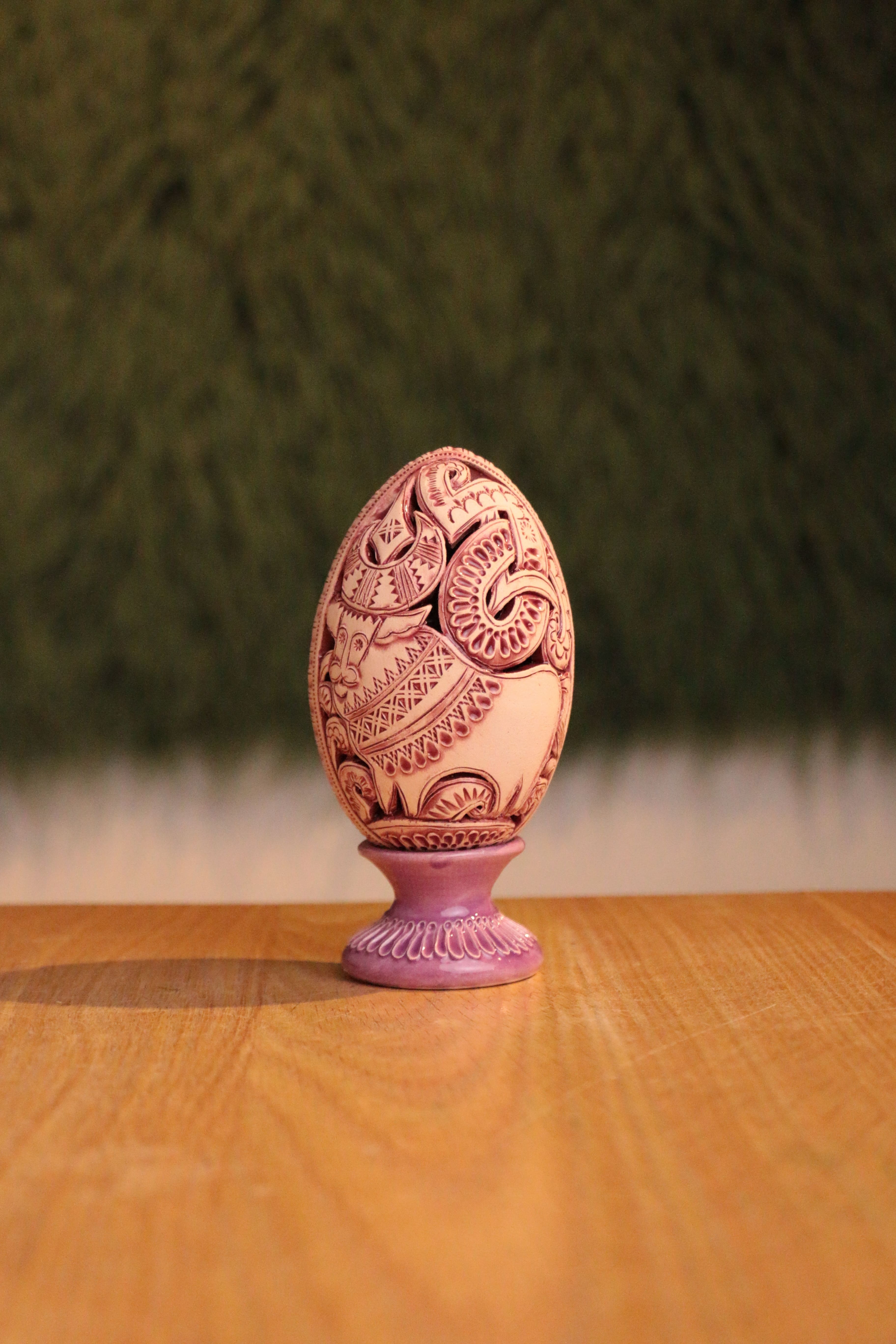 Писанка декоративна "Бик", 13 см