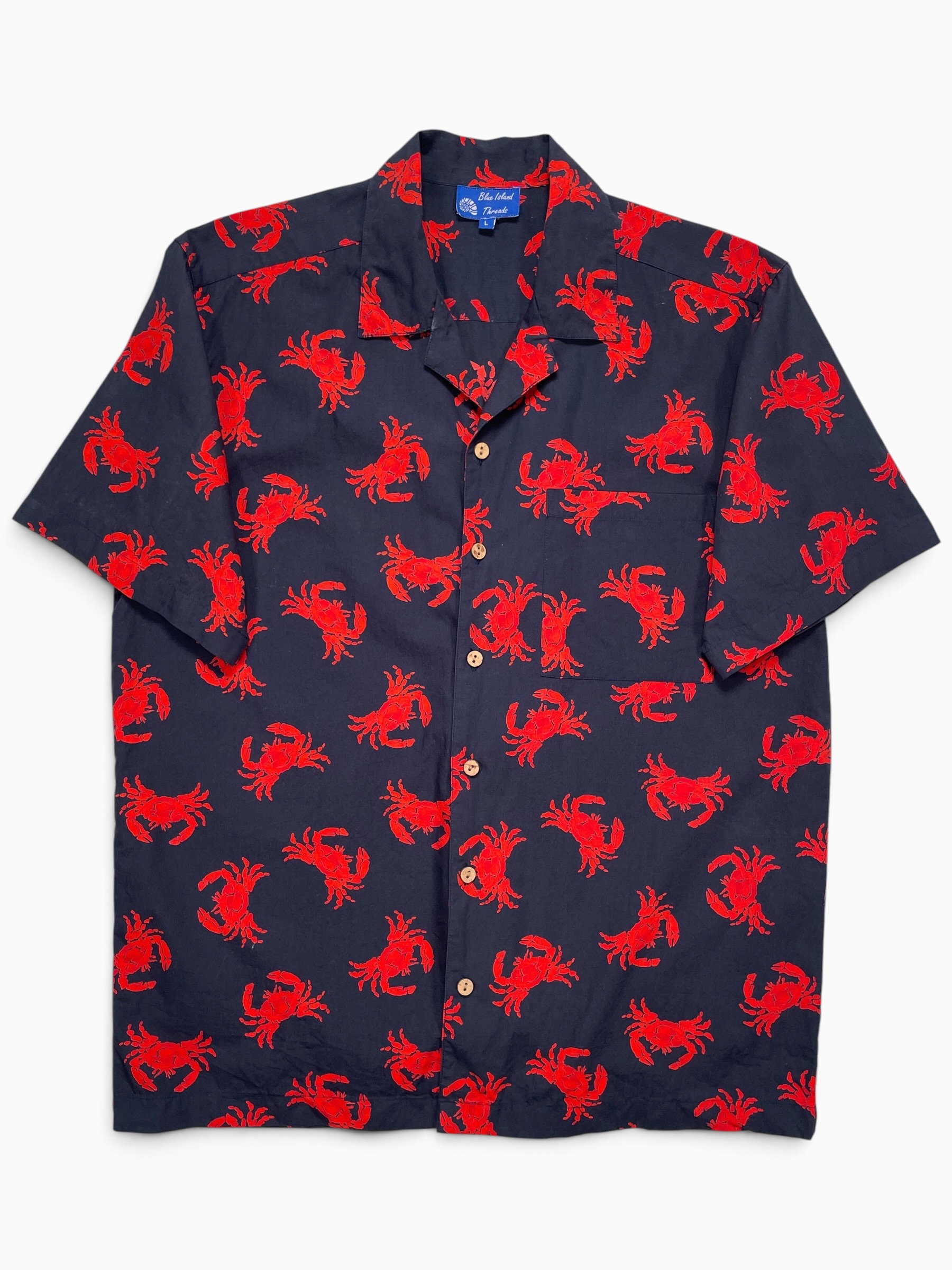Вінтажна сорочка гавайка Blue Island Threads