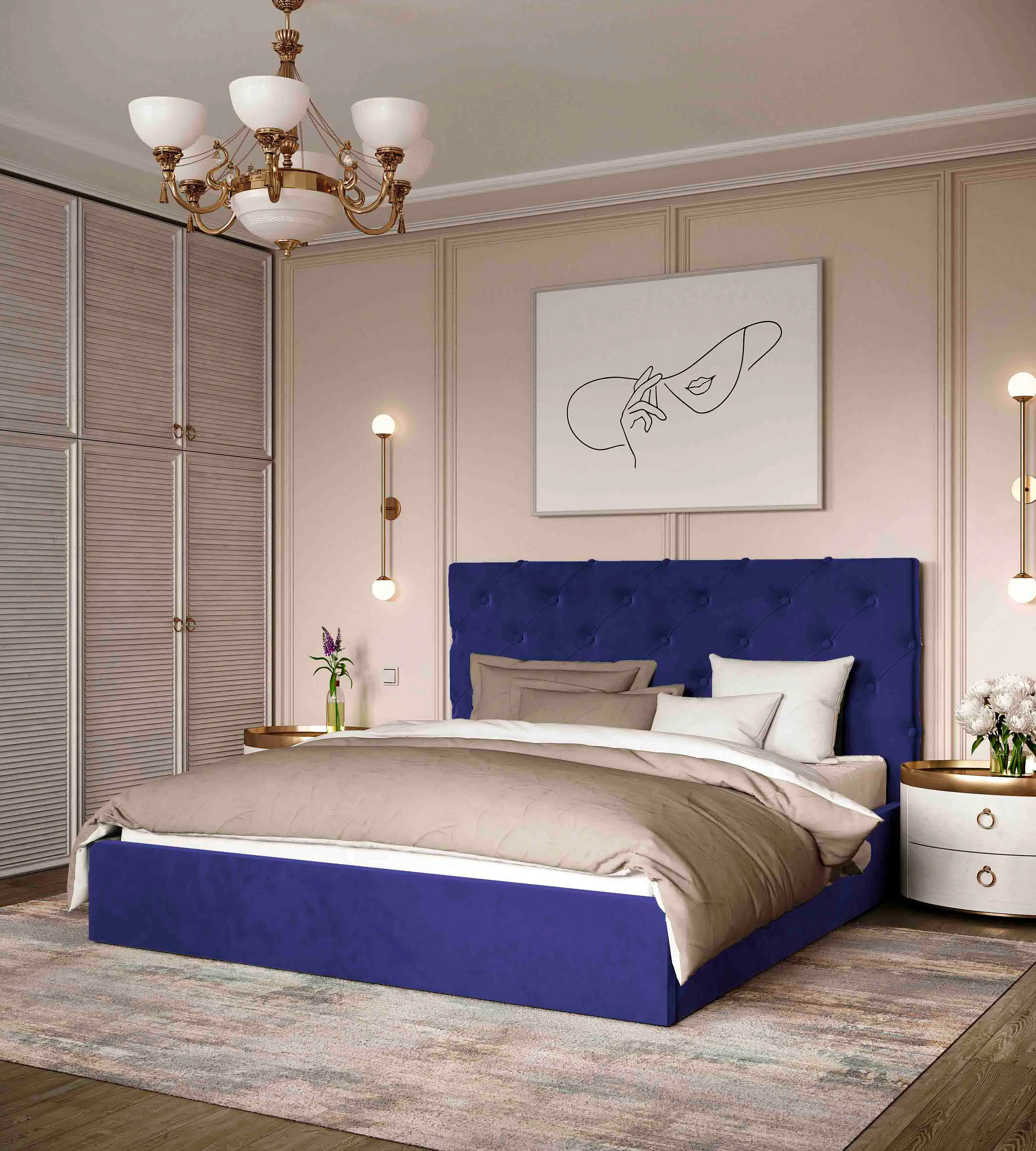 Двоспальне ліжко 