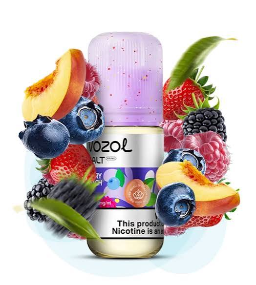 Рідина Vozol Salt 30мл 50мг Berry Peach (Ягоди Персик)