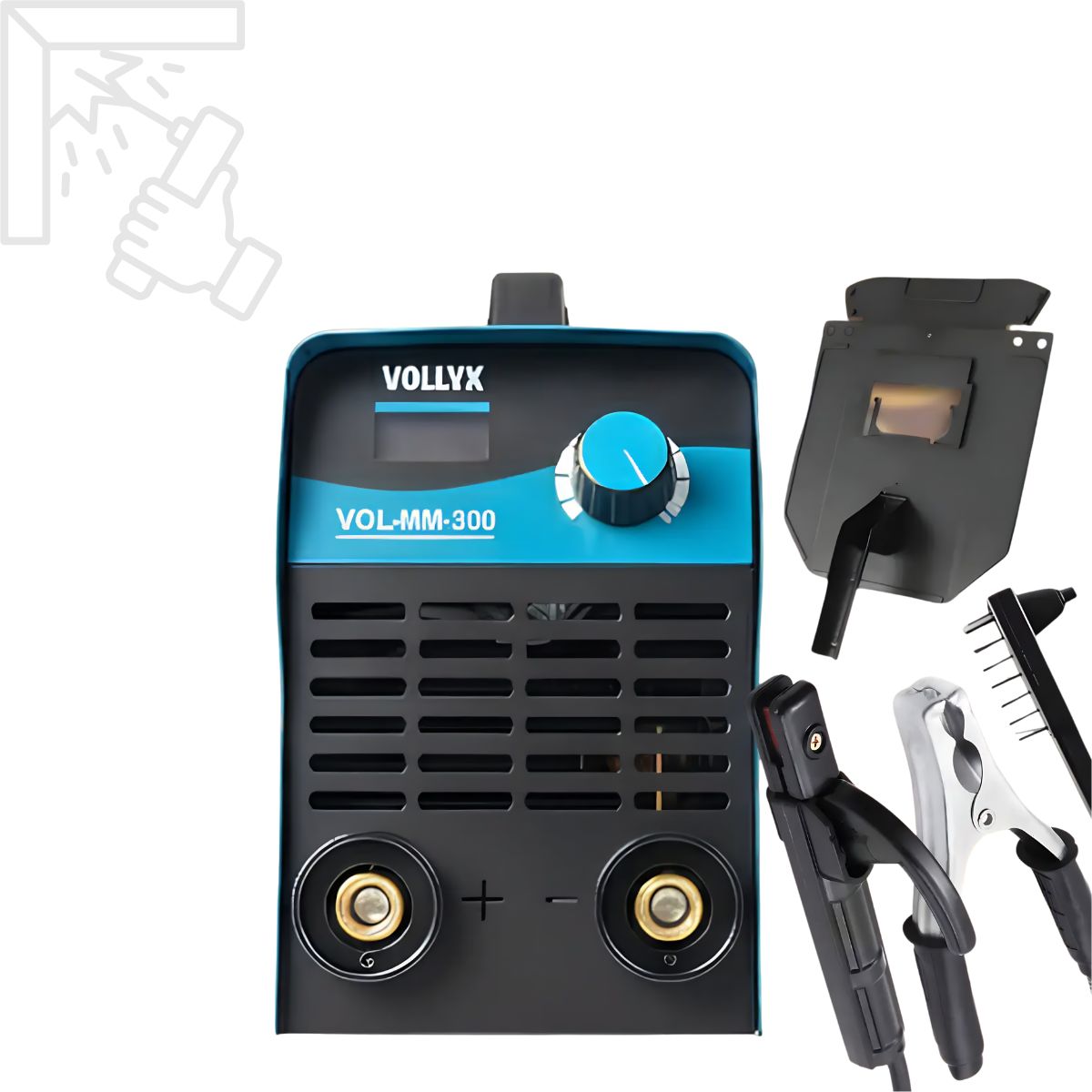 Інверторний зварювальний апарат Vollyx VOL-MM-300 з цифровим дисплеєм (IGBT, 300A) 