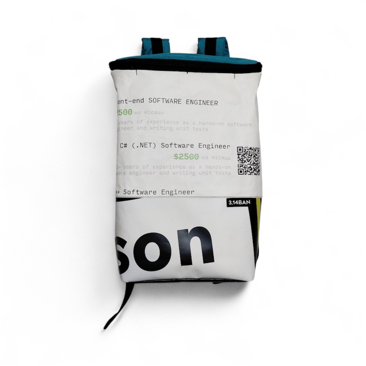 Рюкзак 3,14BAN з банера та тканини оксфорд