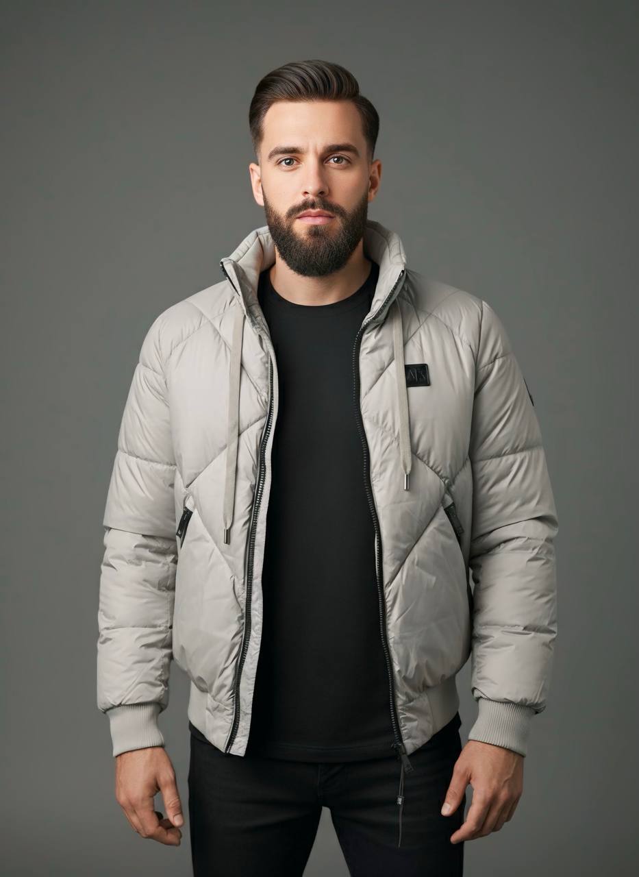 Універсальна ексклюзивна зимова чоловіча куртка на манжеті