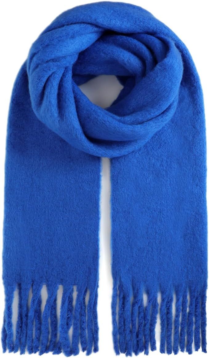 Шарф об'ємний синій