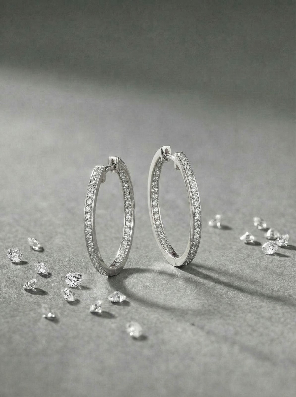 Сережки з доріжкою великі