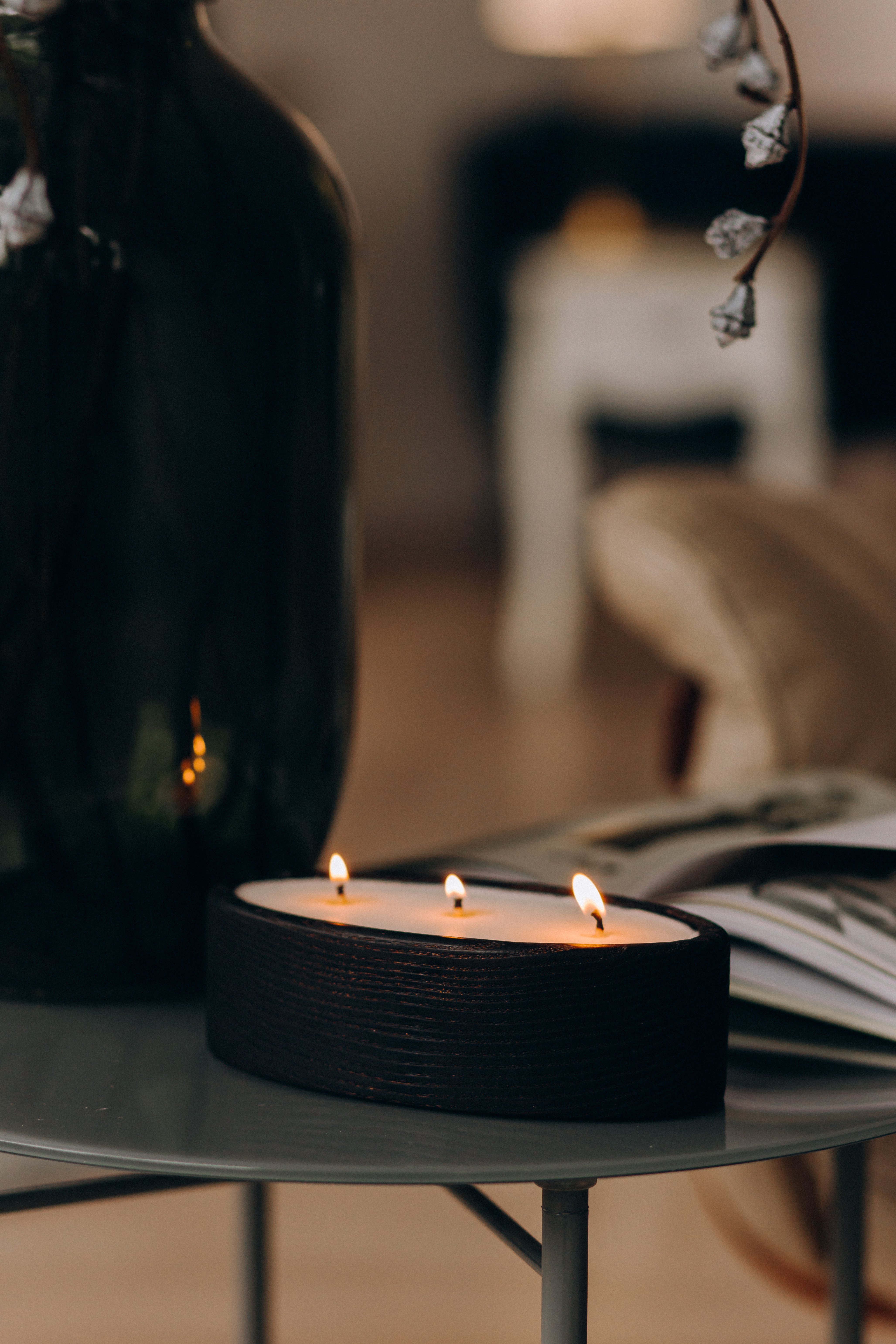 Свічка "Еліпс" чорний