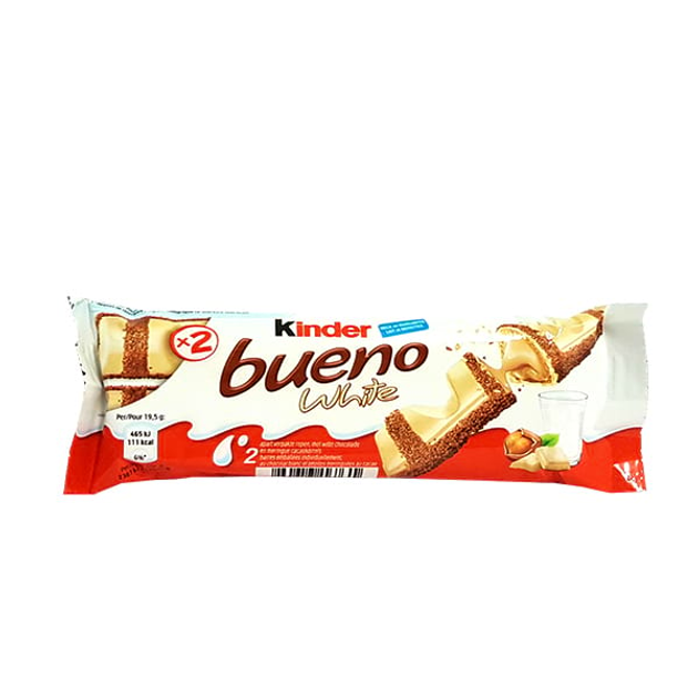 Батончик Kinder Bueno White з шоколадно-горіховою начинкою 40 г