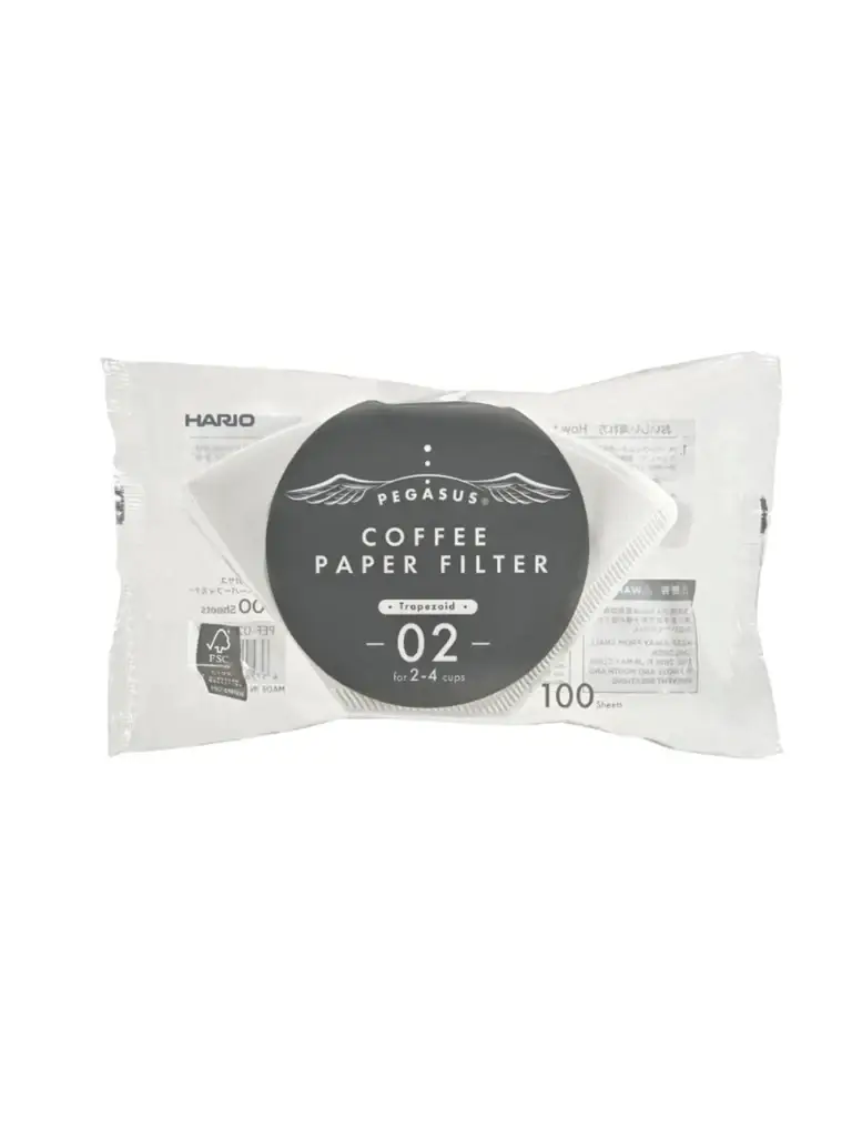 Паперові фільтри Hario Pegasus 02 Білі 100 шт