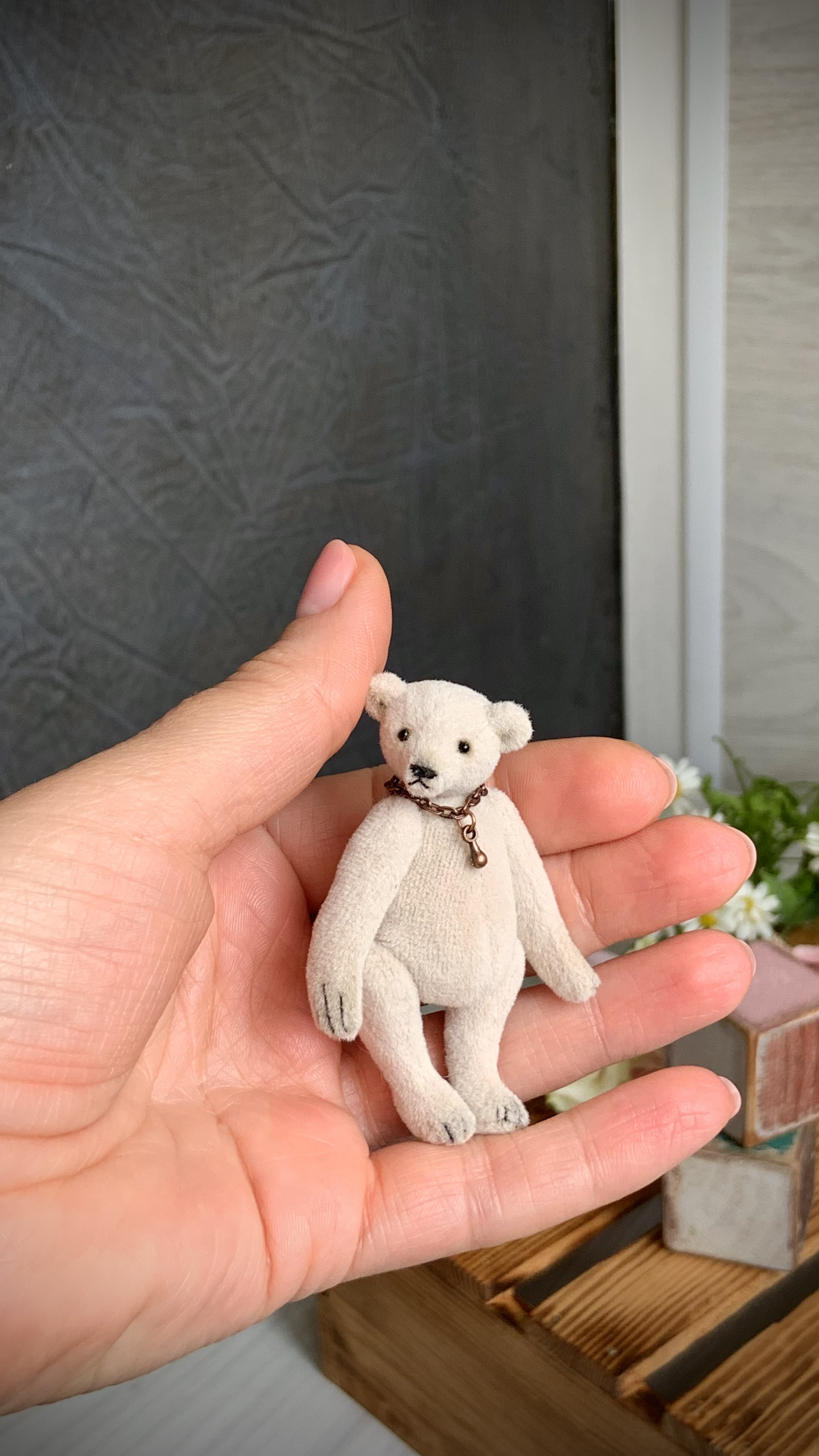 Викрійка "Мініатюрний тедді ведмедик, 7 см"