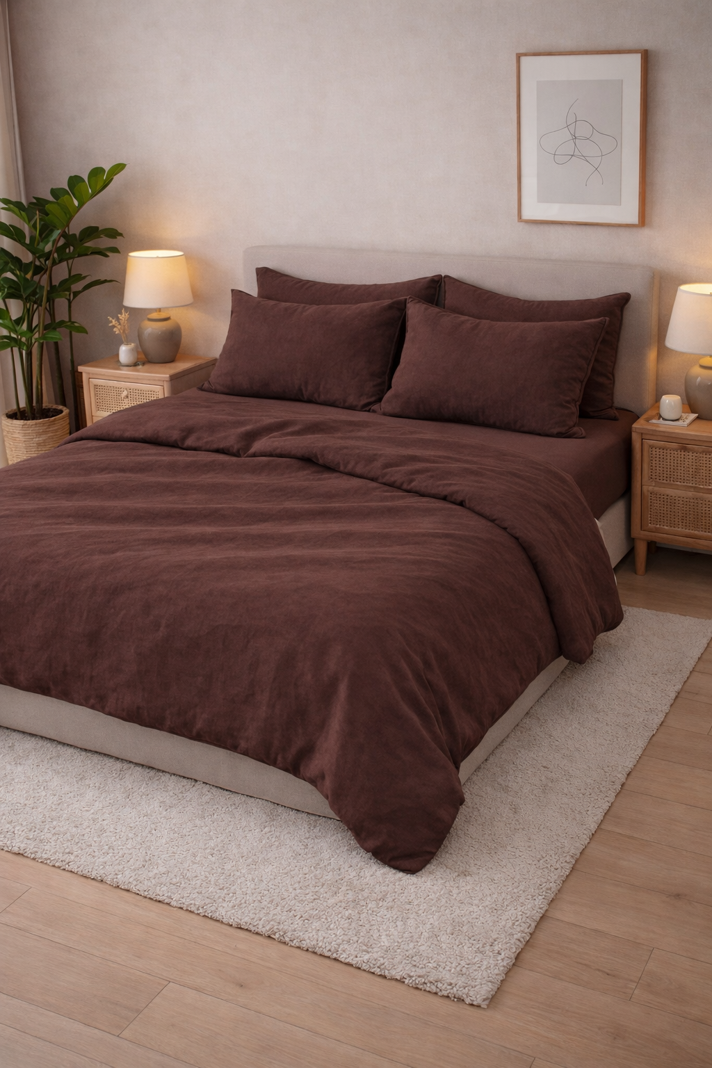 Постільна білизна варена бавовна "Шоколад"