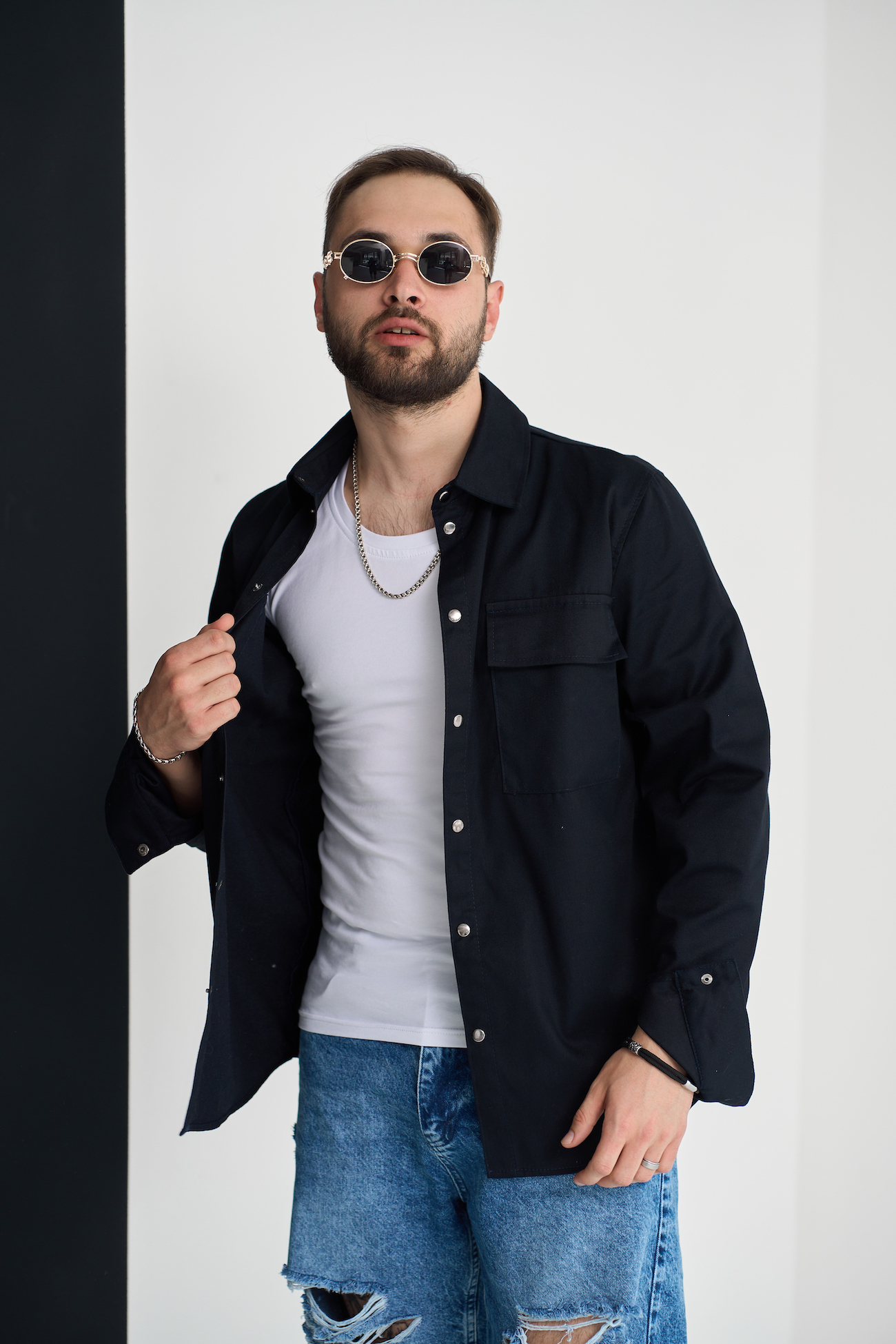 Сорочка чоловіча бавовняна (S, M, L, XL, 2XL, 3XL)