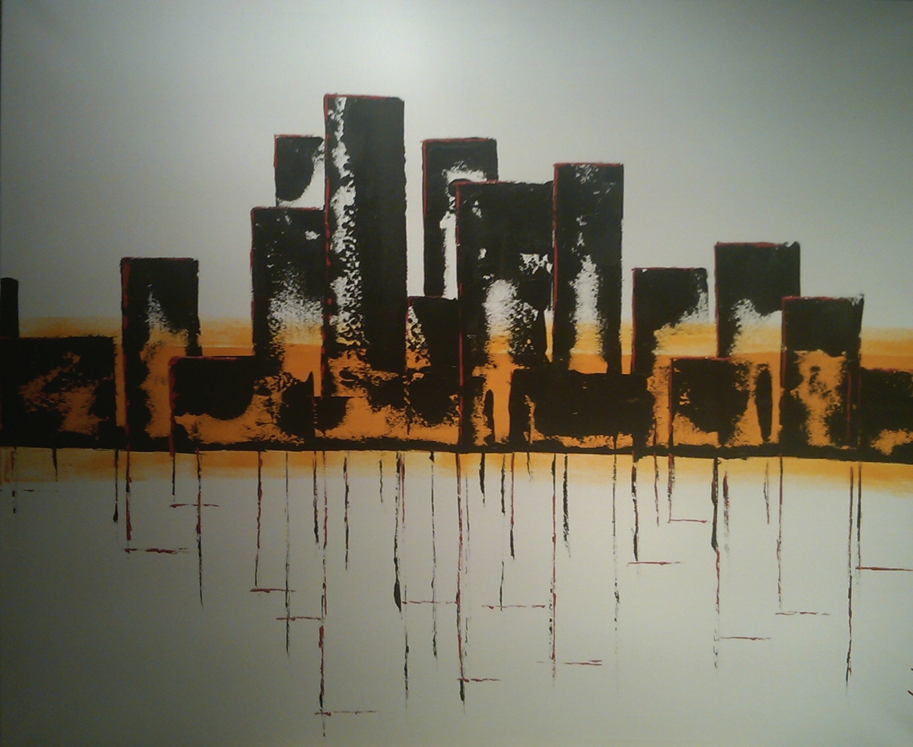Cityscape 1 - Original Acrylic Painting 