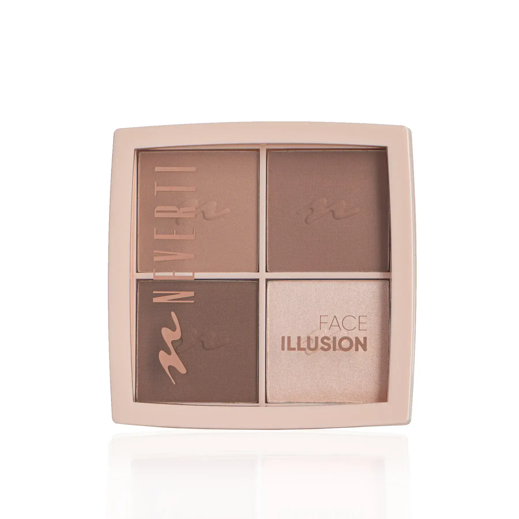 Палетка контуринг та хайлайтер ILLUSION MIX Neverti NP208