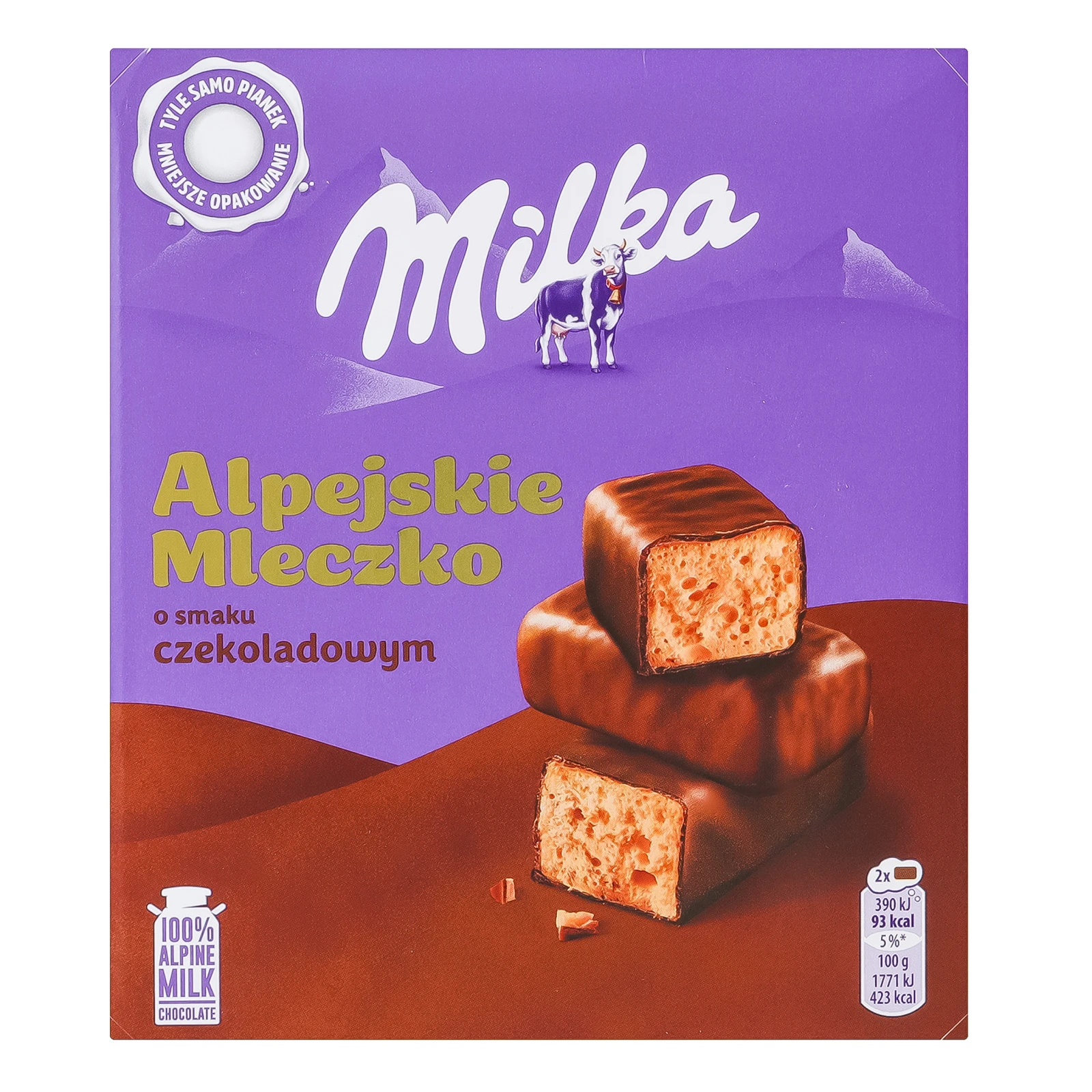Цукерки пташине молоко Шоколад Milka Alpejskie Mleczko 330г
