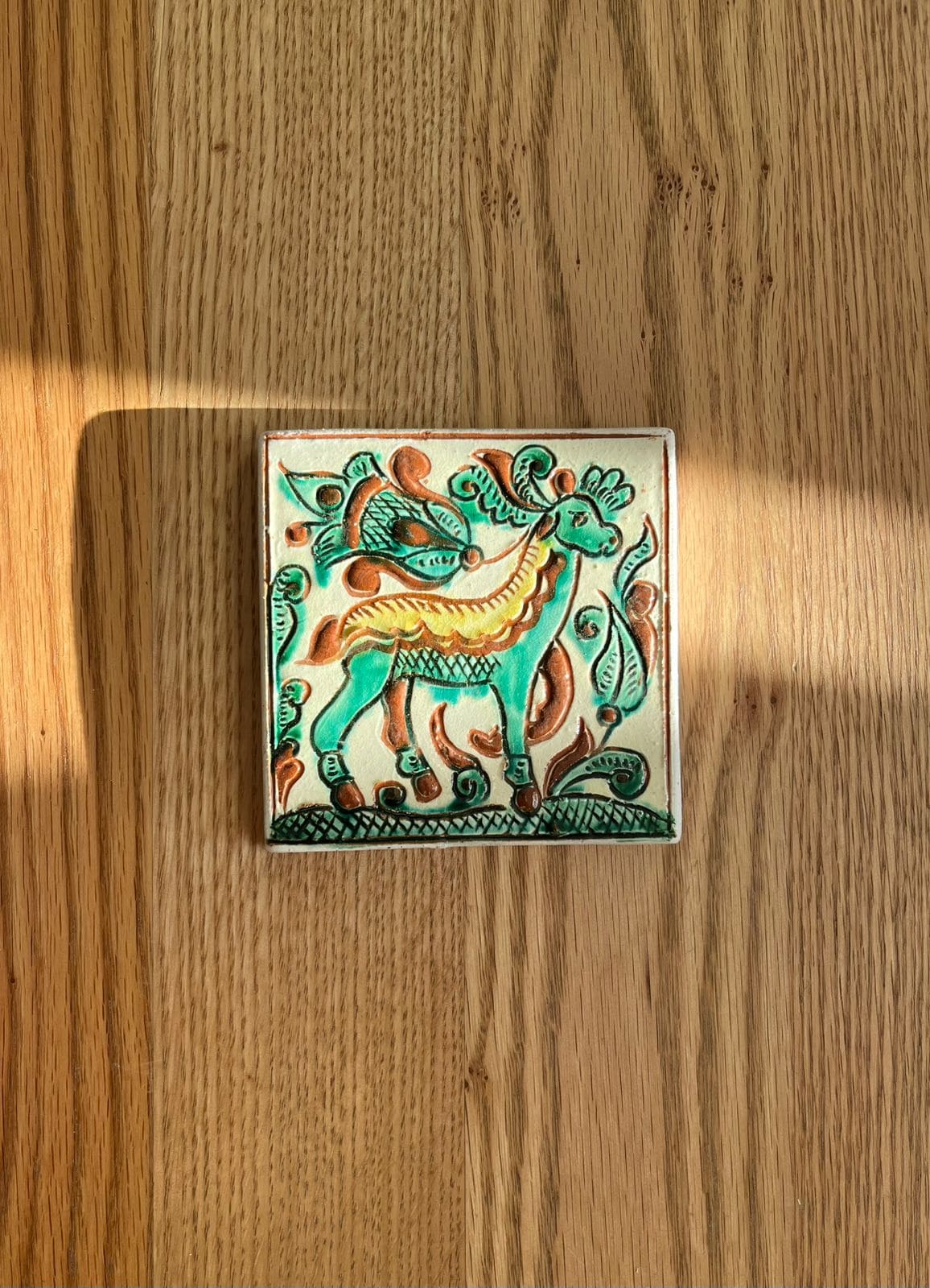 Декоративна плиточка "Олень", 10*10 см