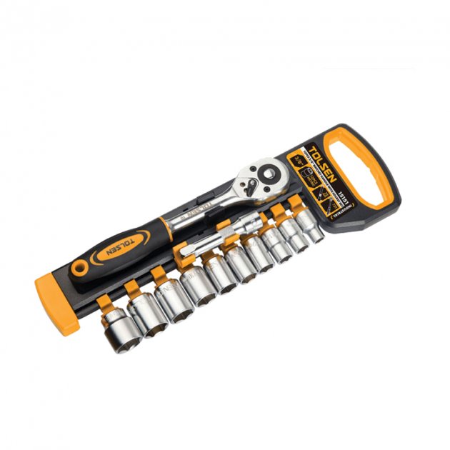 Комплект головок торцевих 3/8  12 предметів "Профі"  Толсен