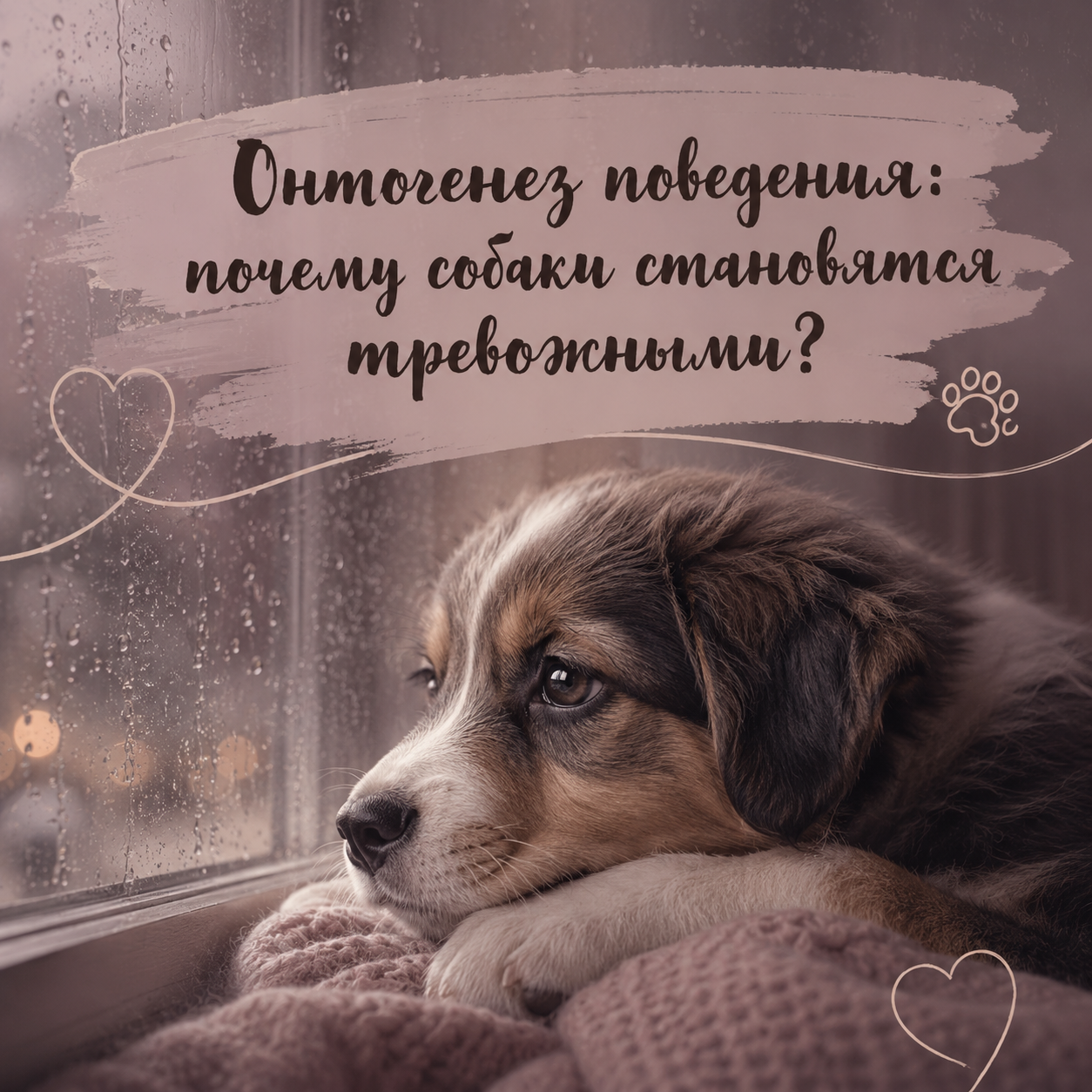 Онтогенез поведения: почему собаки становятся тревожными?