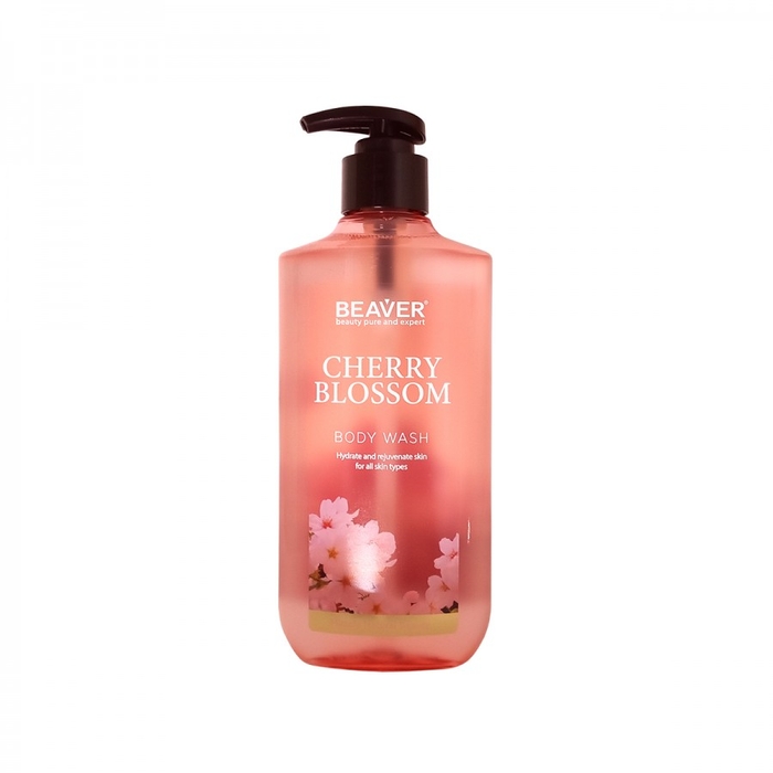 Beaver ГЕЛЬ ДЛЯ ДУШУ З ЕКСТРАКТОМ КВІТІВ САКУРИ - BEAVER CHERRY BLOSSOM BODY WASH 400ML