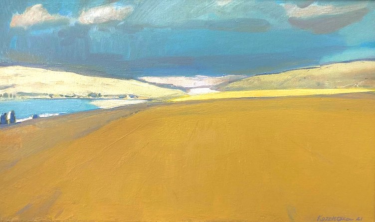 Horizon, 2021, 30x50 sm, oil on canvas