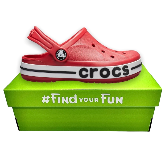 Crocs Kids' Bayaband Clog Pepper дитячі крокси для хлопчиків і дівчаток червоні