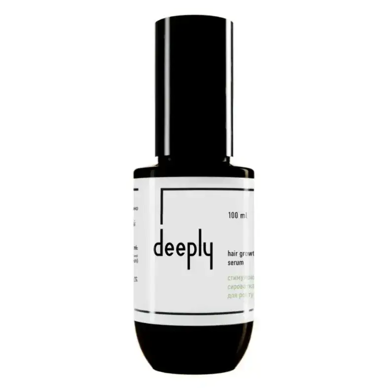 Стимулююча сироватка для росту волосся deeply hair growth serum, 100 мл