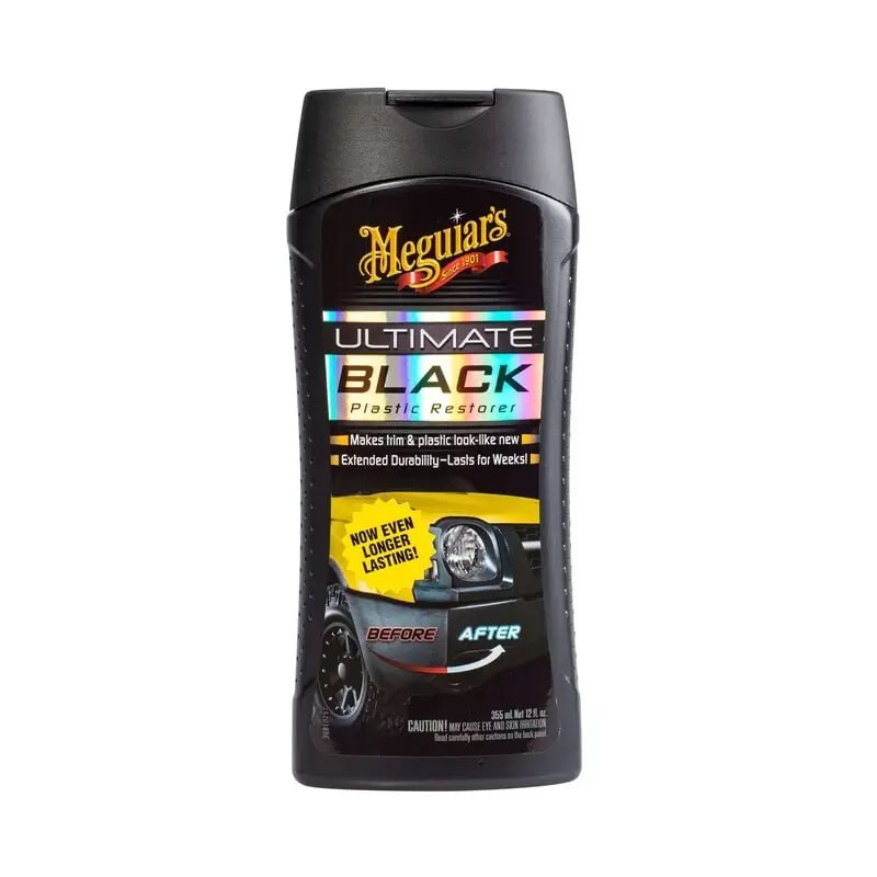 Засіб для чорніння пластику, гуми та вінілу Meguiar's Ultimate Black Plastic Restorer Lotion (355мл)