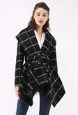 Women’s Plaid Wool Coat For Winter Fashion | Autumn Winter Coat Women