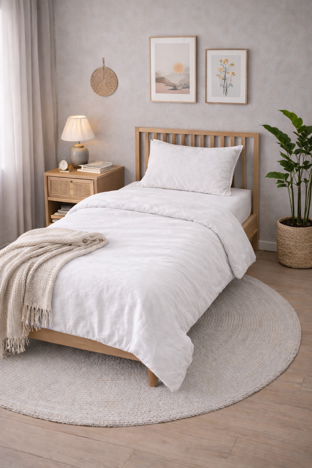 Підліткова постільна білизна варена бавовна "Білий сніг"