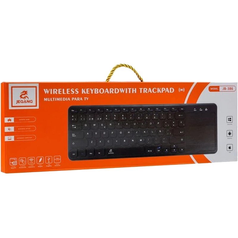 Клавіатура бездротова JEQANG JB-386 Bluetooth Grey