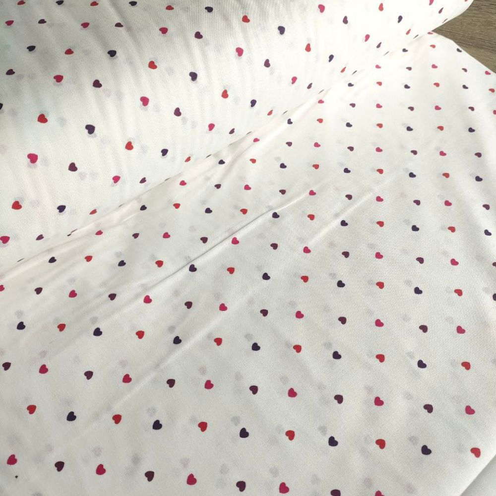 Тканина Ранфорс - Сердечка мікс №3