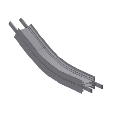 Вертикальна дуга ковзання, R500/ 5°, CS 090 SL