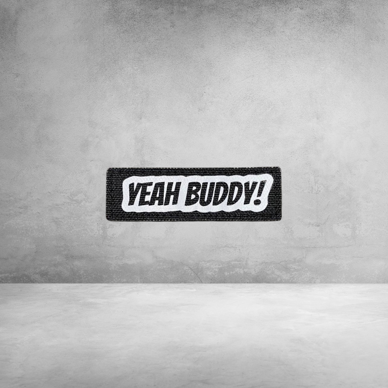 Патч Yeah Body чорний 7×2 см на липучці