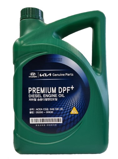 Моторна олива 5W30 Mobis Hyundai/KIA Premium DPF+ Diesel 5W-30, 6л.