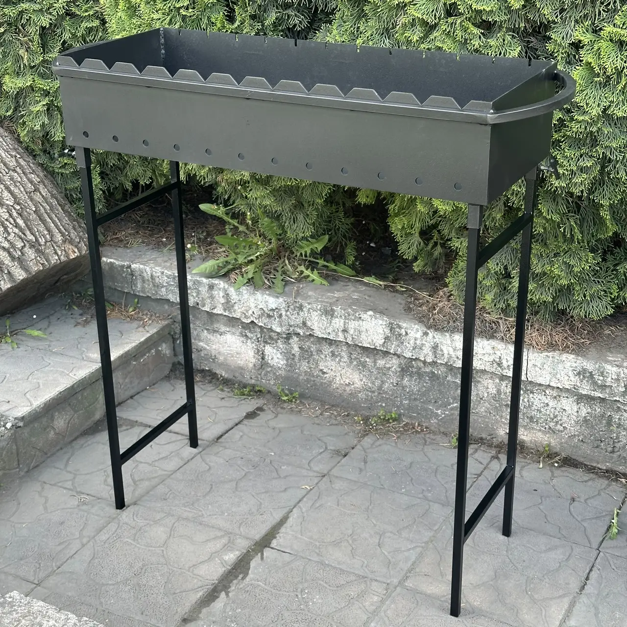 Мангал  Гектор на 12 шампурів 4мм на ніжках