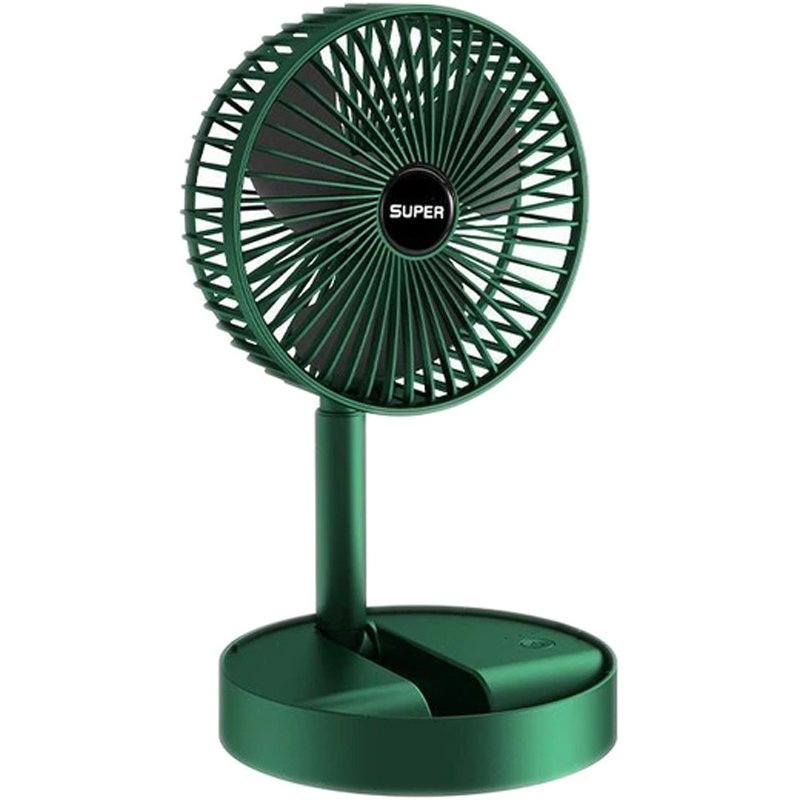Портативний вентилятор Telescopic Folding Fan USB (складний) Green