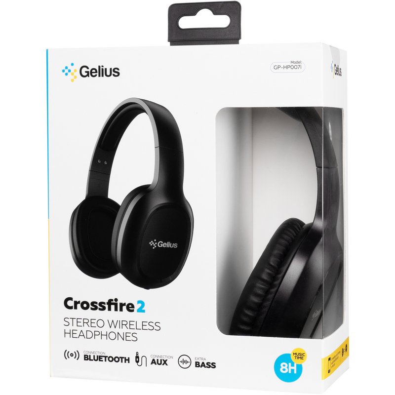 Bluetooth навушники Gelius Crossfire 2 GP HP-007i Black