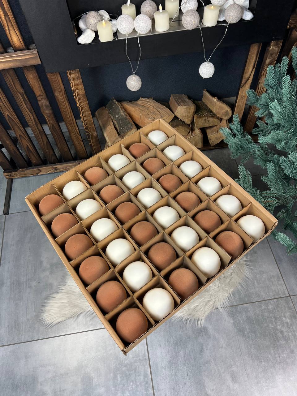 Подарунковий набір «Оксамитовий мікс» - БЕЖЕВИЙ-БІЛИЙ 🥐