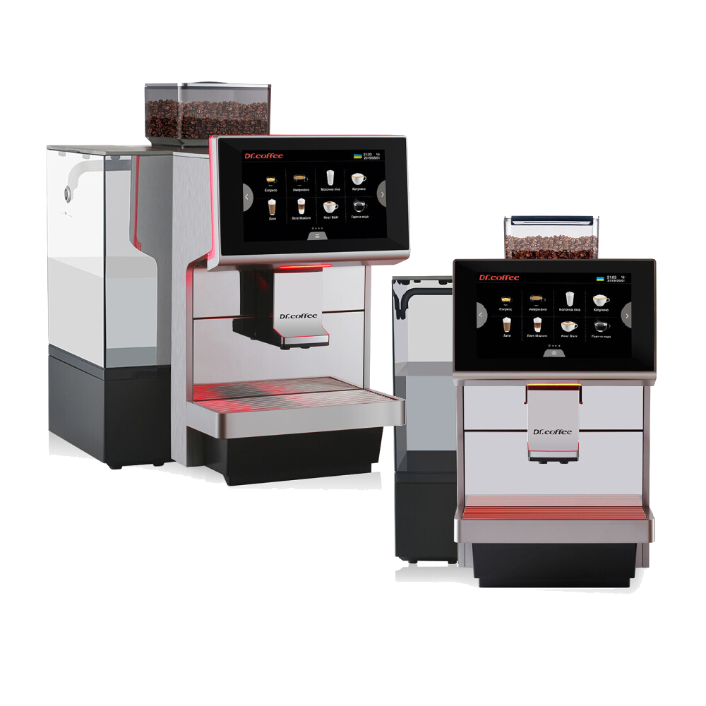 Суперавтоматична кавоварка Dr.Coffee M12 Big 2L – іновація у світі кавових апаратів для приготування напоїв із зернової кави.