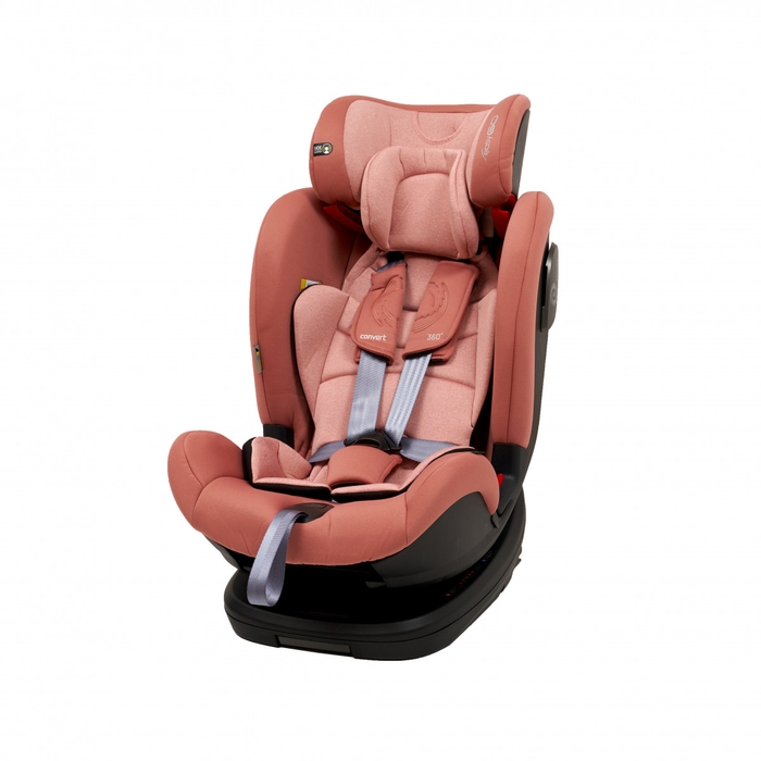 Дитяче автокрісло EasyGo Convert izofix 0-36 9024-ECis-08, Rose, рожевий