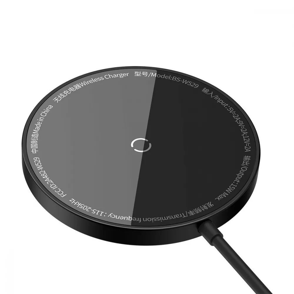Бездротовий ЗП Baseus Simple Mini3 Magnetic Wireless Charger 15W