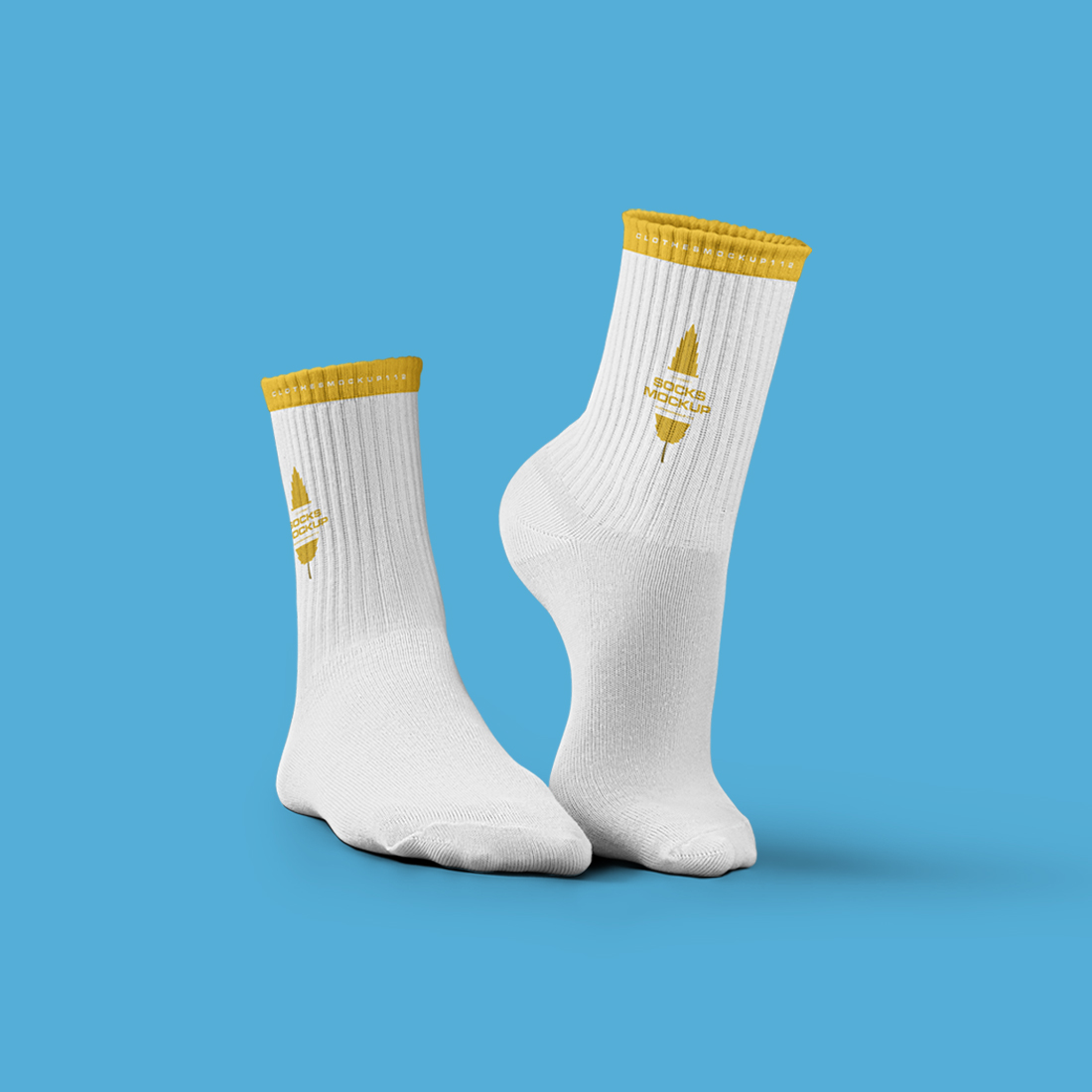 7 Mockups High Socks in the 3D Style